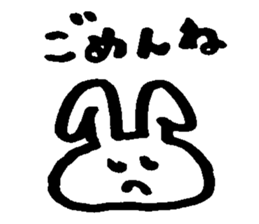 Melts rabbit sticker sticker #12454799