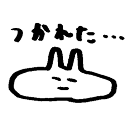 Melts rabbit sticker sticker #12454802