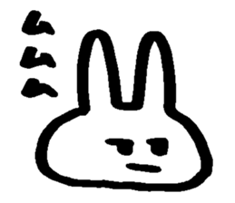 Melts rabbit sticker sticker #12454804