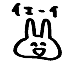 Melts rabbit sticker sticker #12454805