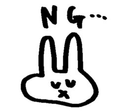 Melts rabbit sticker sticker #12454807