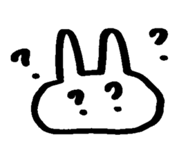 Melts rabbit sticker sticker #12454808