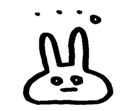 Melts rabbit sticker sticker #12454809