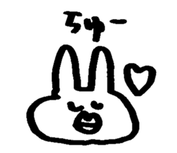 Melts rabbit sticker sticker #12454811