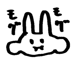 Melts rabbit sticker sticker #12454813