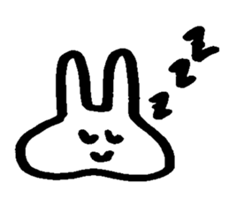 Melts rabbit sticker sticker #12454814