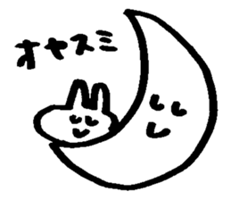 Melts rabbit sticker sticker #12454817