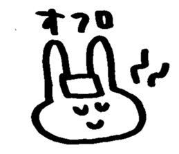Melts rabbit sticker sticker #12454818