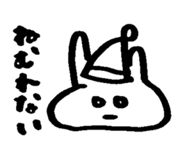 Melts rabbit sticker sticker #12454819