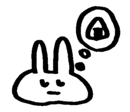 Melts rabbit sticker sticker #12454820