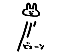 Melts rabbit sticker sticker #12454822