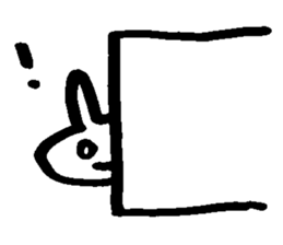 Melts rabbit sticker sticker #12454823