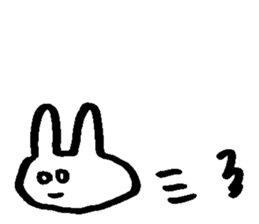 Melts rabbit sticker sticker #12454824