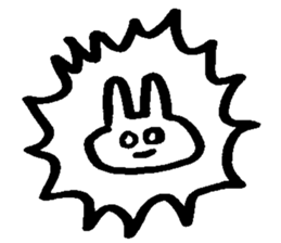 Melts rabbit sticker sticker #12454826
