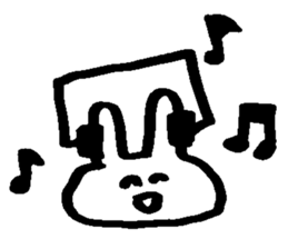 Melts rabbit sticker sticker #12454827