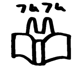 Melts rabbit sticker sticker #12454828