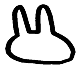 Melts rabbit sticker sticker #12454829