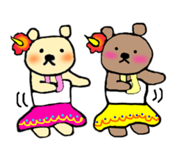 Pretty Hawaiian Bears sticker #12455023