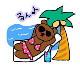 Pretty Hawaiian Bears sticker #12455027