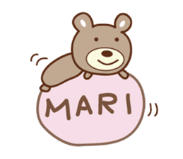 Cute bear Sticker for Mari/Marie sticker #12456291