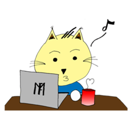 Foi Thong - The sensitive cat sticker #12456771