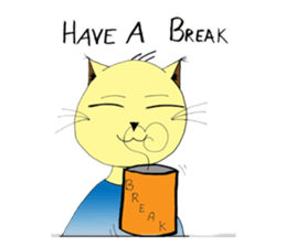 Foi Thong - The sensitive cat sticker #12456776