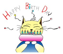 Foi Thong - The sensitive cat sticker #12456777