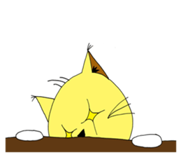Foi Thong - The sensitive cat sticker #12456779