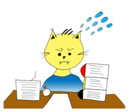 Foi Thong - The sensitive cat sticker #12456803