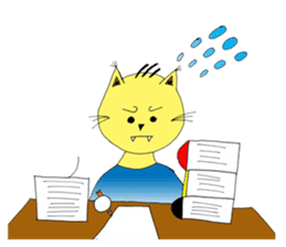 Foi Thong - The sensitive cat sticker #12456803