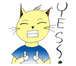 Foi Thong - The sensitive cat sticker #12456805