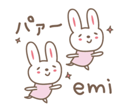 cute rabbit Sticker for Emi sticker #12457401
