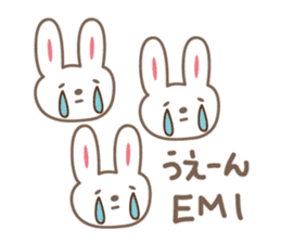 cute rabbit Sticker for Emi sticker #12457411
