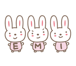 cute rabbit Sticker for Emi sticker #12457417
