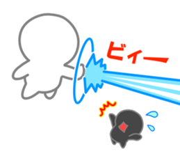 UFO and Flying humanoid sticker #12457534