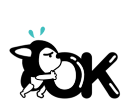 Animated Sticker Kawaii dog,Dub English! sticker #12457791