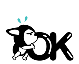 Animated Sticker Kawaii dog,Dub English! sticker #12457791