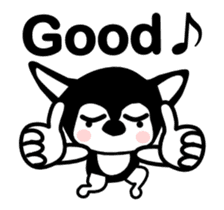 Animated Sticker Kawaii dog,Dub English! sticker #12457794