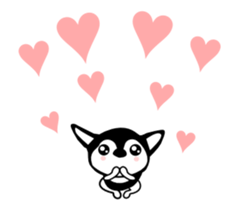 Animated Sticker Kawaii dog,Dub English! sticker #12457800