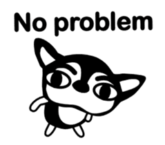 Animated Sticker Kawaii dog,Dub English! sticker #12457803