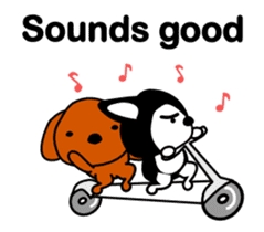 Animated Sticker Kawaii dog,Dub English! sticker #12457807