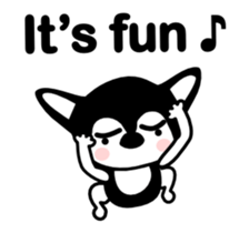 Animated Sticker Kawaii dog,Dub English! sticker #12457811