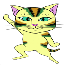 KABUKI color cat sticker #12458122