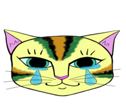KABUKI color cat sticker #12458133