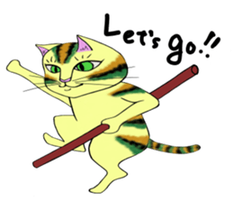 KABUKI color cat sticker #12458137