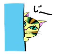 KABUKI color cat sticker #12458141