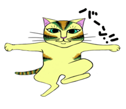 KABUKI color cat sticker #12458146