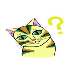 KABUKI color cat sticker #12458153