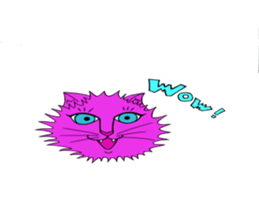 KABUKI color cat sticker #12458155