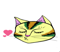 KABUKI color cat sticker #12458156